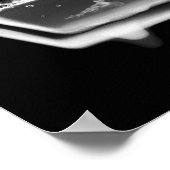 X-Ray Skeleton Bath - B&W Rainbow Poster (Ecke)