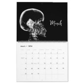 X-Ray Skeleton Black & White Kalender (Mär 2026)
