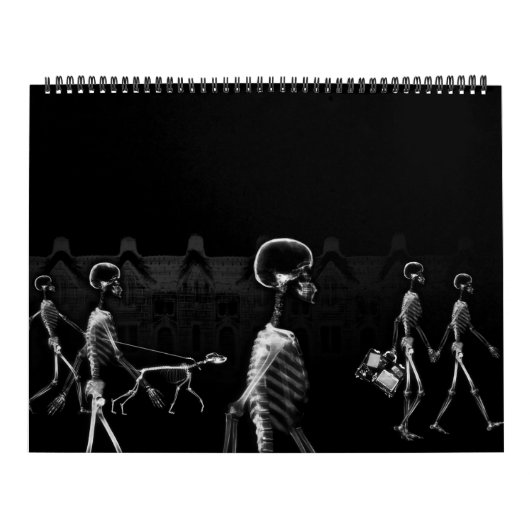 X-Ray Skeleton Black & White Kalender (Titelbild)