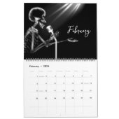 X-Ray Skeleton Black & White Kalender (Feb 2026)