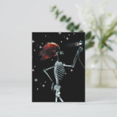 X-Ray Skeleton Dressed - Rotes Haar Postkarte (Stehend Vorderseite)