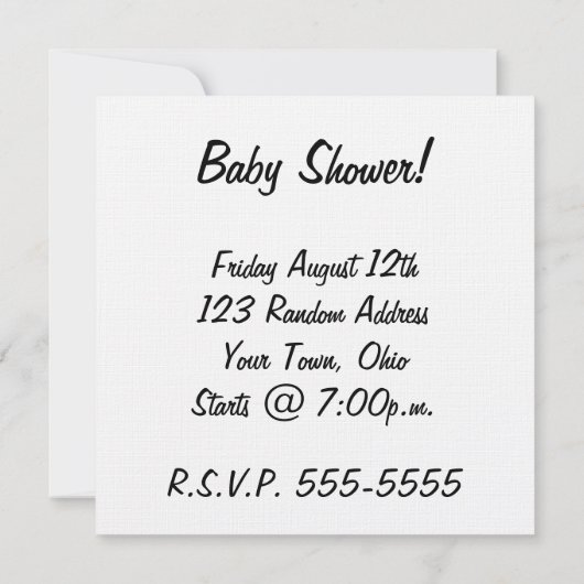 X-RAY SKELETON FRAU & BABY CARRIAGE - BLAU EINLADUNG (Rückseite)