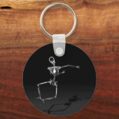 X-RAY SKELETON JOY LEAP B&W SCHLÜSSELANHÄNGER (Vorderseite)