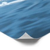 X-Ray Skeleton Schwimmen im Lake Blue Poster (Ecke)