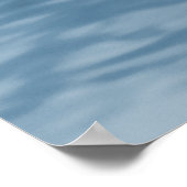 X-Ray Skeleton Schwimmen im Lake Neg Blue Poster (Ecke)