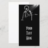 X-RAY SKELETON SINGING ON RETRO MIC - B&W (Vorne/Hinten)