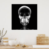 X-Ray Skeleton Skull - B&W Poster (Küche)