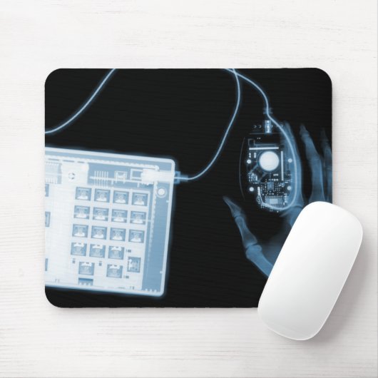 X-Ray Skeleton Tastatur- und Maus-Maus-Pad Mousepad (Mit Mouse)
