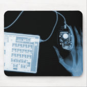 X-Ray Skeleton Tastatur- und Maus-Maus-Pad Mousepad (Vorne)
