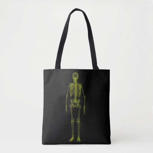 X-Ray Skeleton Tote Bag Tasche (Vorderseite)