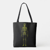 X-Ray Skeleton Tote Bag Tasche (Rückseite)