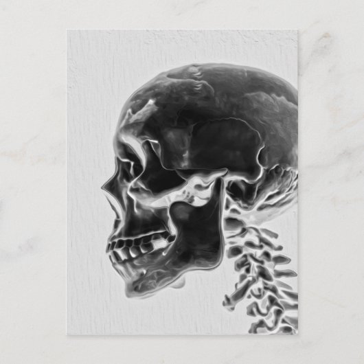 X-Ray Skull Postkarte (Vorderseite)