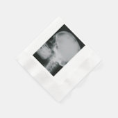 X-Ray Skull Serviette (Ecke)