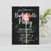 X-Ray Sparkle Blume Junggeselinnen-Abschied Einladung (Stehend Vorderseite)