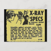 X-Ray Specs! Bekleidung durchsehen (Art) Postkarte (Vorderseite)