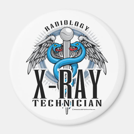X-Ray Tech Caduceus Magnet (Vorne)