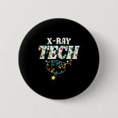 X-ray Tech Christmas Radiologic Technologist Techs Button (Vorderseite)