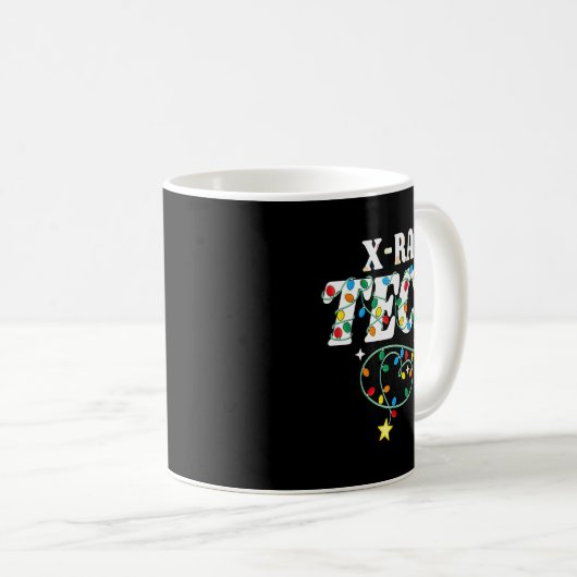 X-ray Tech Christmas Radiologic Technologist Techs Kaffeetasse (VorderseiteRechts)