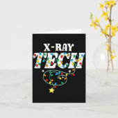 X-ray Tech Christmas Radiologic Technologist Techs Karte (Gelbe Blume)