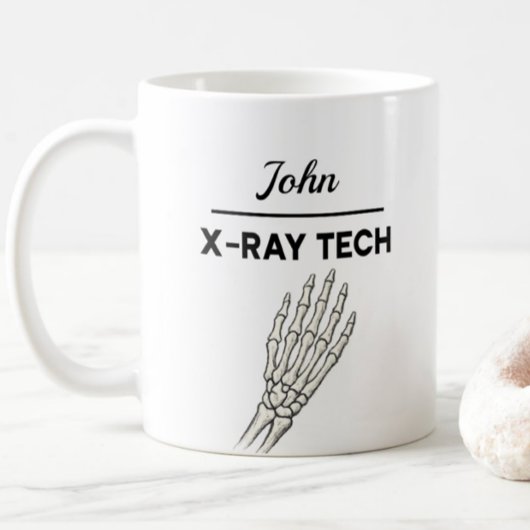 X-RAY TECH Personalized Name Radiography Kaffeetasse