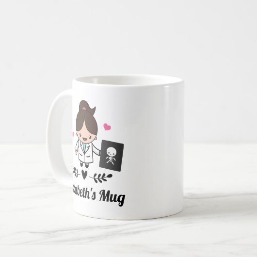 X Ray Techniker Radiologe Kaffeetasse (Vorderseite Links)