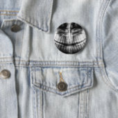 X-Ray Teeth Mouth Smile Schwarz-Weiß Button (Beispiel)