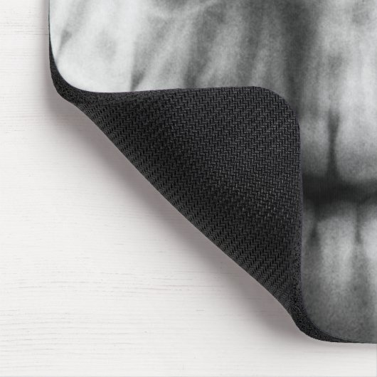 X-Ray Teeth Mouth Smile Schwarz-Weiß Mousepad (Ecke)