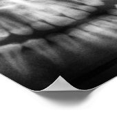 X-Ray Teeth Mouth Smile Schwarz-Weiß Poster (Ecke)