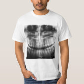 X-Ray Teeth Mouth Smile Schwarz-Weiß T-Shirt (Vorderseite)