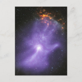 X-Ray Teleskope galant kosmische Hand Postkarte