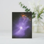 X-Ray Teleskope galant kosmische Hand Postkarte (Stehend Vorderseite)