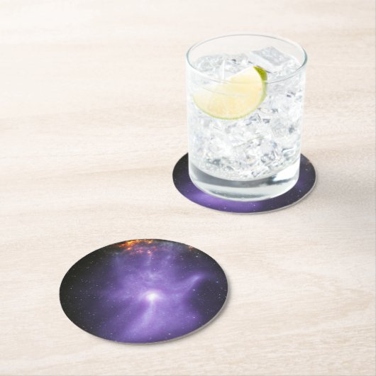 X-Ray Teleskope galant kosmische Hand Runder Pappuntersetzer (Vor Ort)