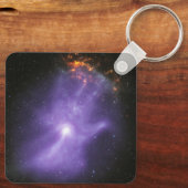 X-Ray Teleskope galant kosmische Hand Schlüsselanhänger (Rückseite)