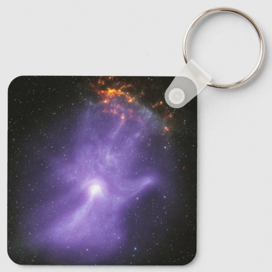 X-Ray Teleskope galant kosmische Hand Schlüsselanhänger (Rückseite)