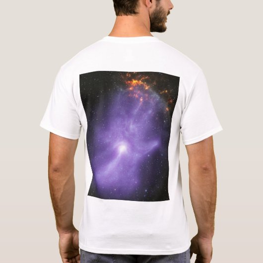 X-Ray Teleskope galant kosmische Hand T-Shirt (Rückseite)