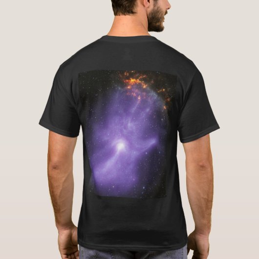 X-Ray Teleskope galant kosmische Hand T-Shirt (Rückseite)