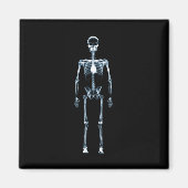X-Ray Vision Blue Single Skeleton Magnet (Vorne)