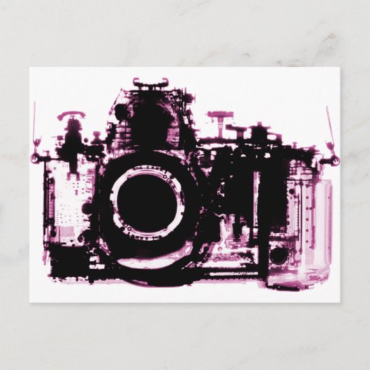 X-RAY VISION CAMERA BLACK PINK POSTKARTE (Vorderseite)