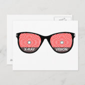 X-Ray Vision Glasses Postcard Postkarte (Vorne/Hinten)