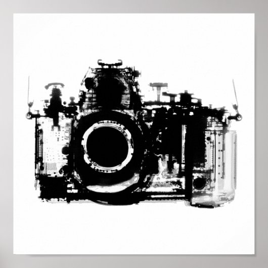 X-RAY VISION KAMERA - SCHWARZ & WEISS POSTER (Vorne)