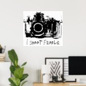 X-RAY VISION KAMERA - SCHWARZ & WEISS POSTER (Heimbüro)