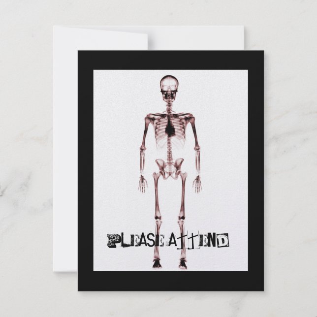 X-Ray Vision Single Skeleton White Red (Vorderseite)