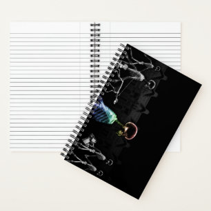 X-Ray Vision Skeleton City Scene Notebook Notizblock