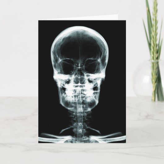X-RAY VISION SKELETON SKULL - ORIGINAL KARTE (Vorderseite)