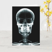 X-RAY VISION SKELETON SKULL - ORIGINAL KARTE (Gelbe Blume)