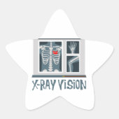 X-Ray Vision Stern-Aufkleber (Vorderseite)