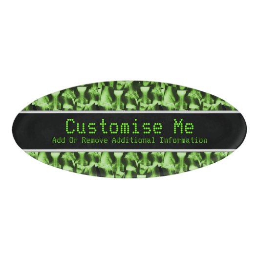 X-Rayed - Radioactive Green Namenschild (Vorderseite)