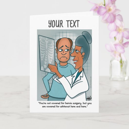 X-Rays geklappte Grußkarte Karte (Orchidee)