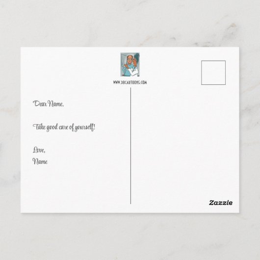 X-Rays Postkarte (Rückseite)