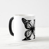 X Schwarzer Butterfly Verwandlungstasse (Vorderseite Links)